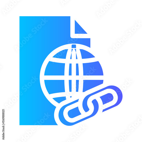 hyperlink gradient icon