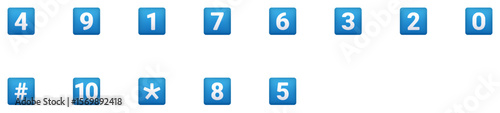 Set of Keycap Emoji icons