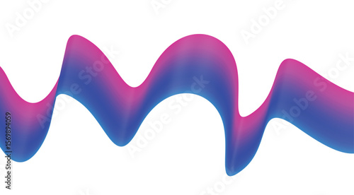Abstract Blend Wavy Curved Purple Gradient Design Background Vector Illustration