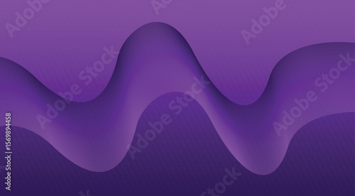 Abstract Blend Wavy Curved Background Purple Design Vector Illustration