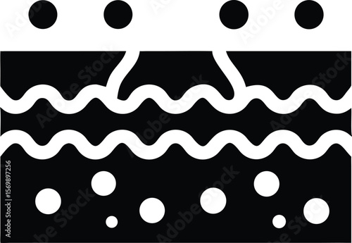 Cell membrane biological diagram icon