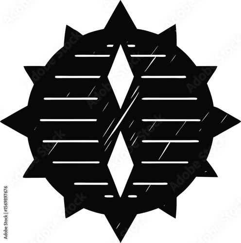 a char mark on wood on white background.eps