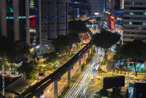 Photography Kuala Lumpur Transportation at Night