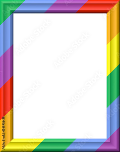 Bilderrahmen mit Regenbogen-Farben