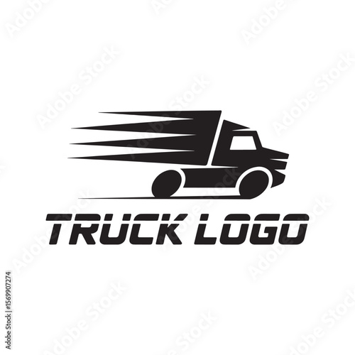 Unique truck logo Modern and minimalist vector and abstract logo