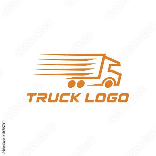 Unique truck logo Modern and minimalist vector and abstract logo