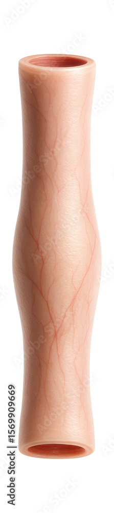 Fototapeta premium Brachial artery with moderate diameter and muscular, elastic walls
