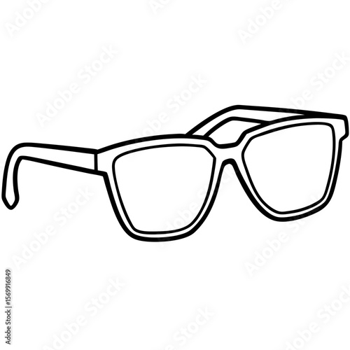 Sunglasses line art vector illustration 