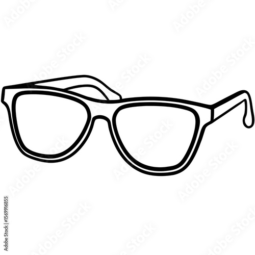 Sunglasses line art vector illustration 