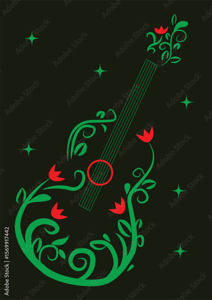 Decoratie guiter