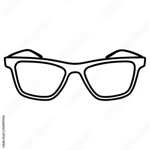 Sunglasses line art vector illustration 