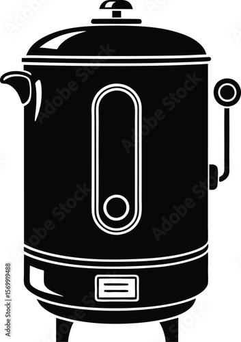 Water heater Black silhouette