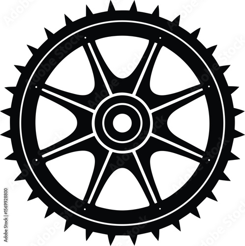 flywheel on white background.eps
