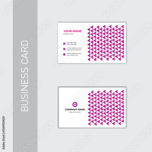 Minimalist modern creative business card design template.