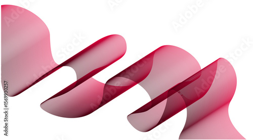 Abstract Blend Wavy Flowing Curved Maroon Color Background Design Vector Illustration