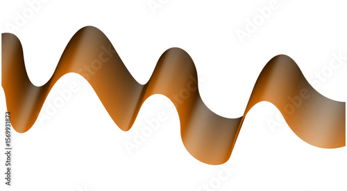 Blend Flowing Orange Color Curved Smooth Abstract Background Design Vector Illustration