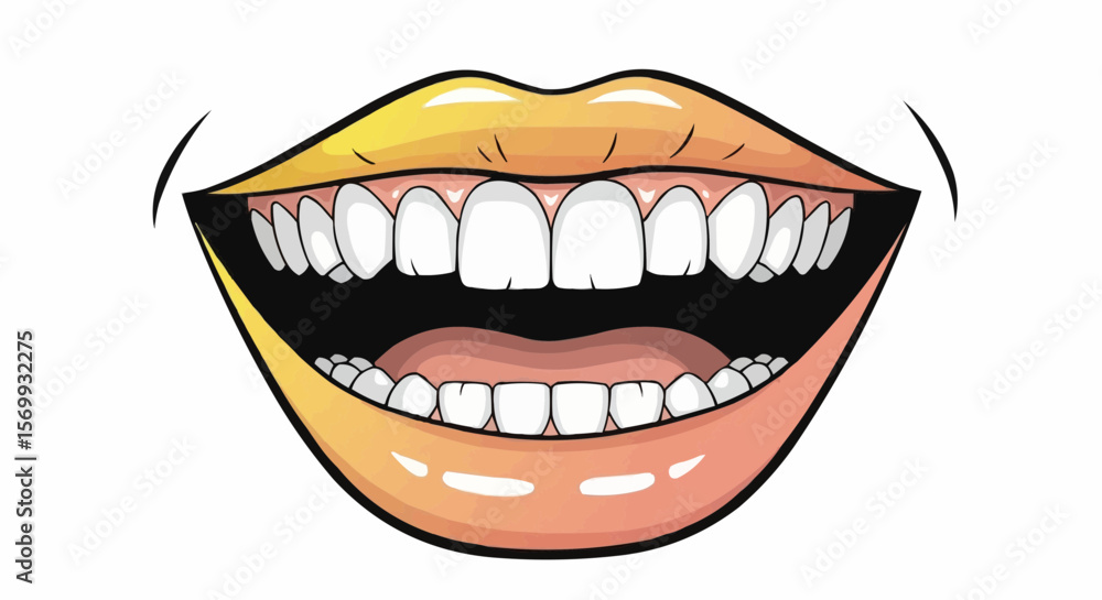 vector illustration of mouth vector illustration of mouth