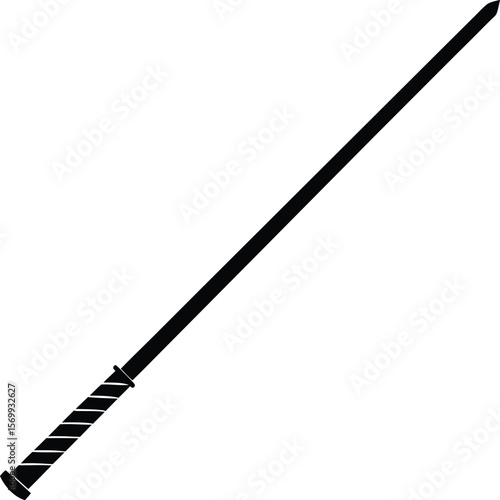 kendo shinai  bamboo sword  on white background.eps