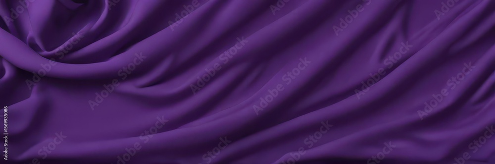 Fototapeta premium Abstract swirling purple fabric, textured backdrop, purple background, surface