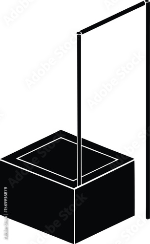 pole vault box on white background.eps