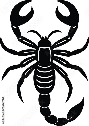 scorpion stinger on white background.eps