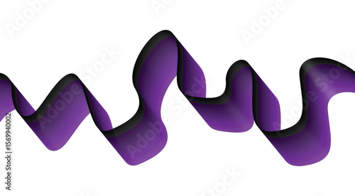 Blend Flowing Curved Smooth Purple Abstract Background Design Vector Illustration