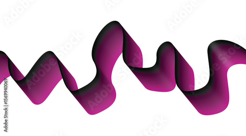 Blend Flowing Curved Smooth Pink Abstract Background Design Vector Illustration