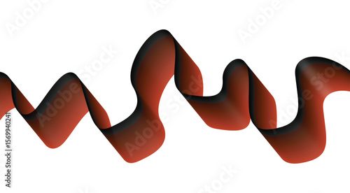 Blend Flowing Curved Smooth Orange Abstract Background Design Vector Illustration