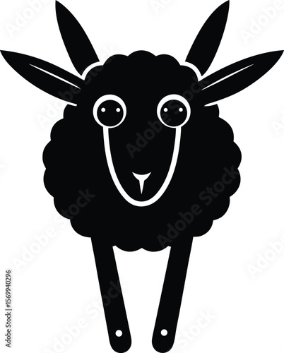 sheep shears on white background.eps