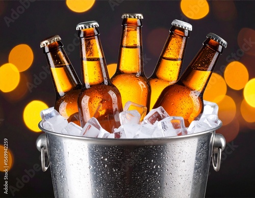 beer in ice bucket