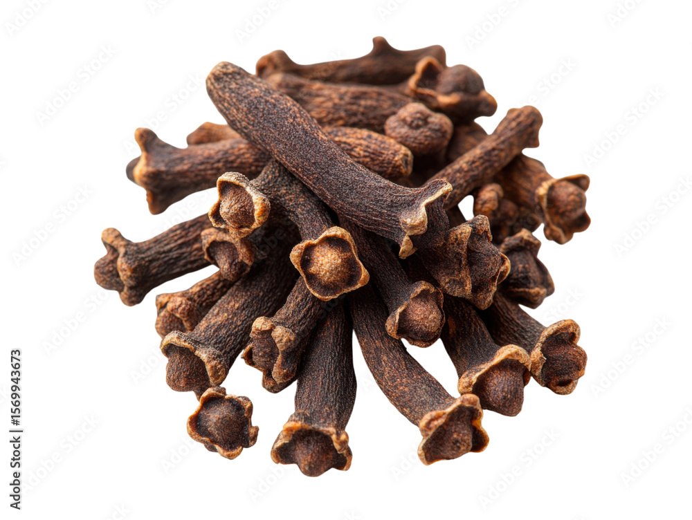 Fototapeta premium A pile of brown, dried out cloves of garlic