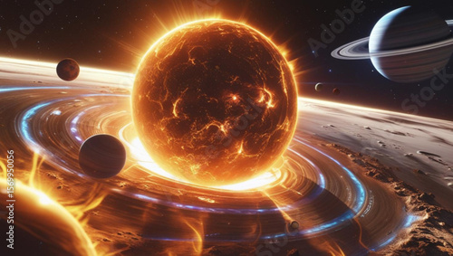 Amazing planet in space