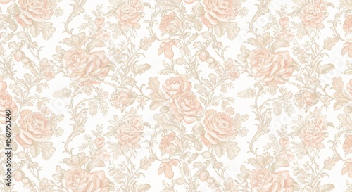 Roses d�licates dessin�es pastel fond blanc �l�gant. AI Generated