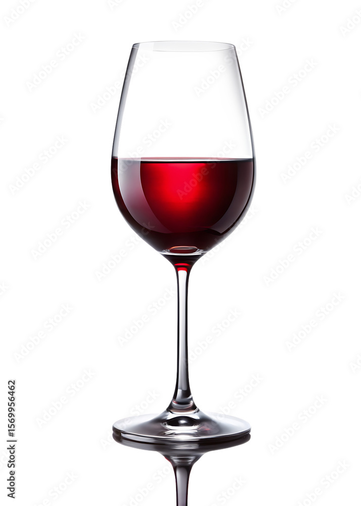 glass of wine on isolated on white background,png,ai generated. glass of wine on isolated on white background,png,ai generated.