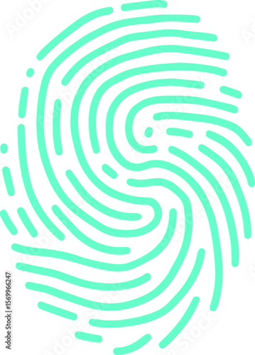 finger print icon vector transparent 