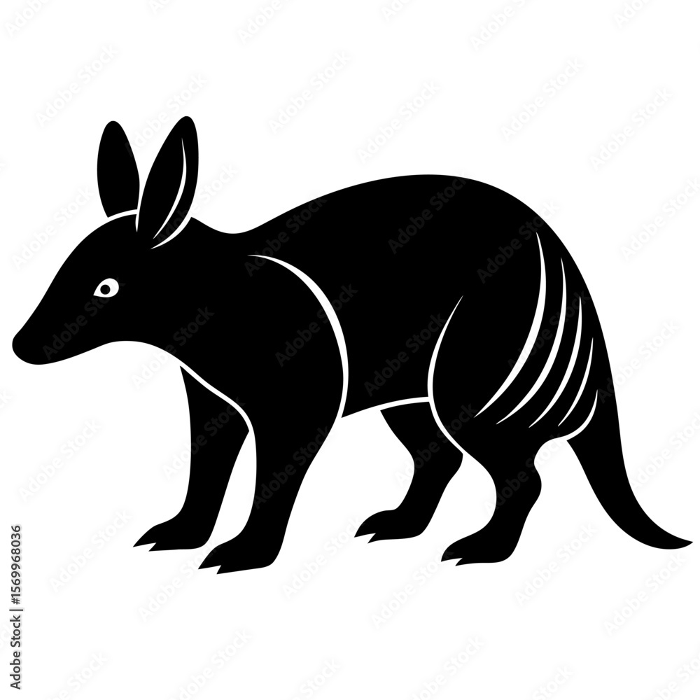 Fototapeta premium kangaroo silhouette vector