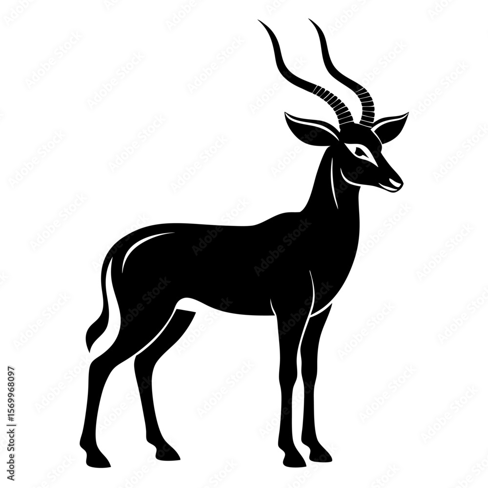 Fototapeta premium silhouette of a deer