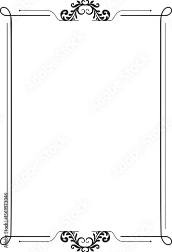 Retro patter frame border vector illustration