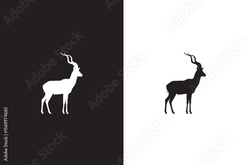 Kudu Antelope Silhouette
