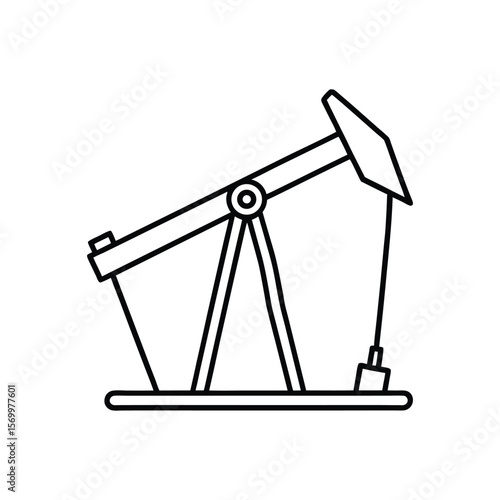 oil pump line art 
