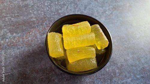 Kesar Angoori Petha Indian traditional sweet