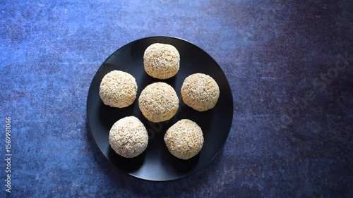 Rajgira Laddu Indian traditional sweet made from amaranth seeds