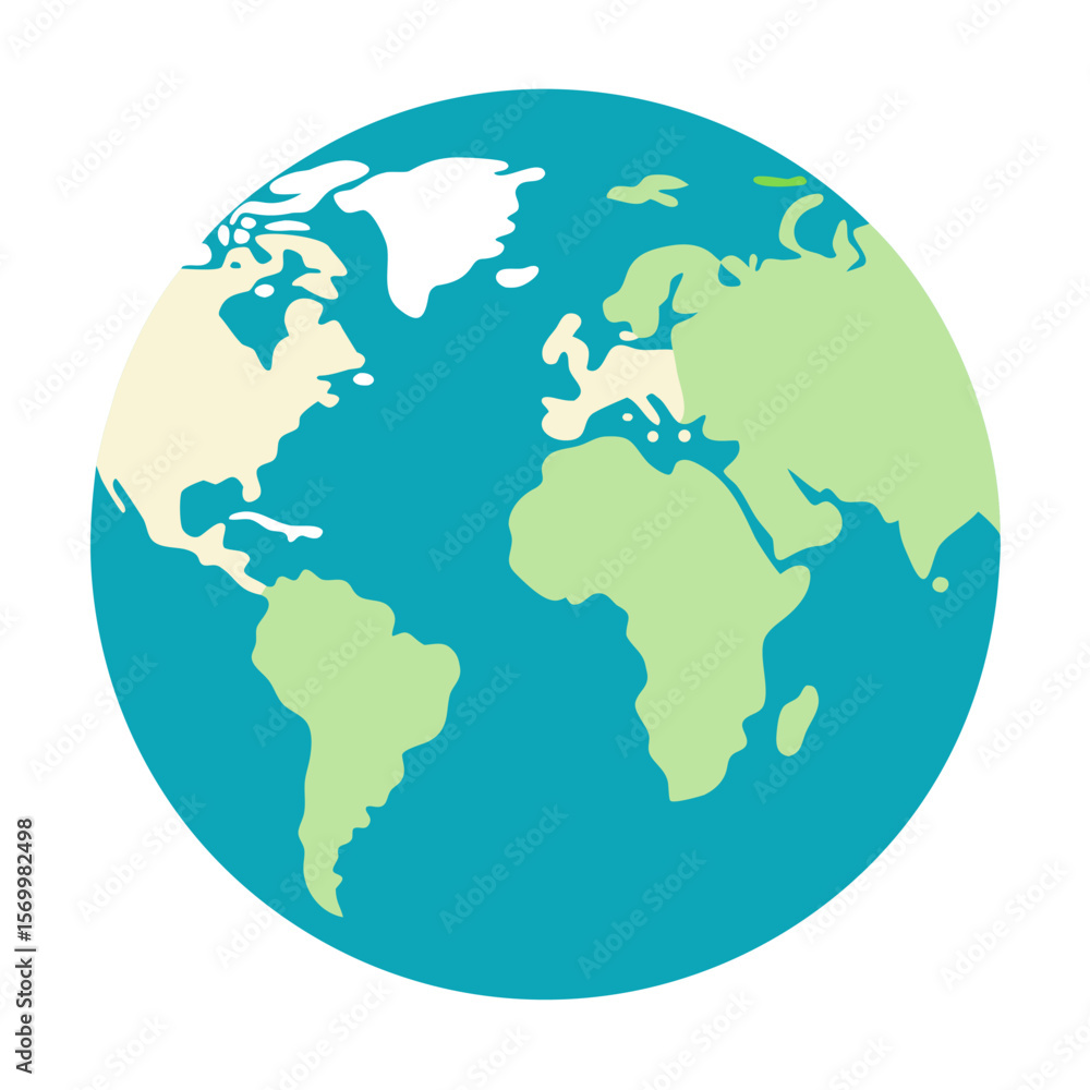 World map icon, Globe on white background. World map icon, Globe on white background.