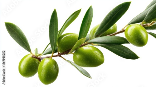 Wallpaper Mural The vibrant green olives adorned on a fresh olive branch. Torontodigital.ca