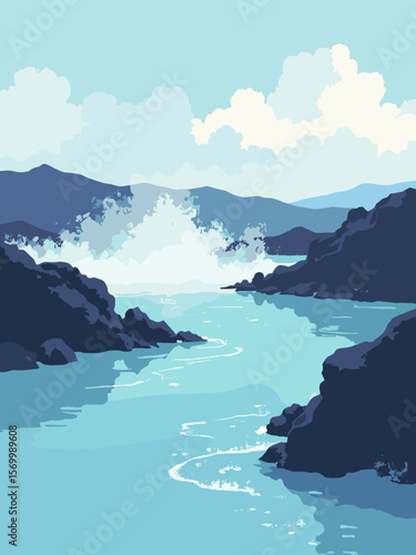 Blue Lagoon geothermal waters in milky blue with steam rising, surrounded by black volcanic rock in Iceland