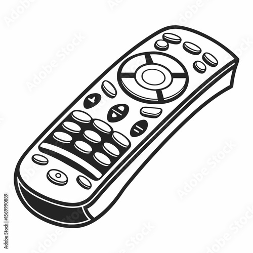 black remote control