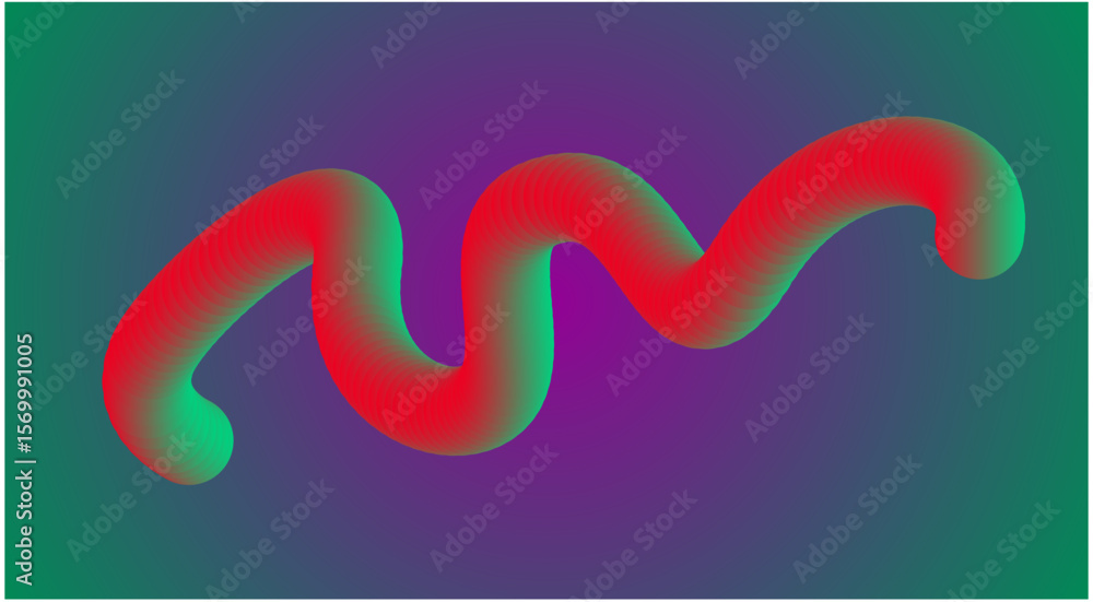 Obraz premium 3D Blend Flowing Background Multicolor Abstract Smooth Design Vector Illustration