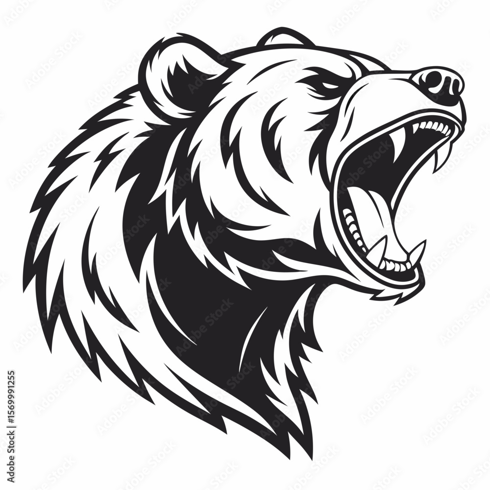 Fototapeta premium head of a wolf