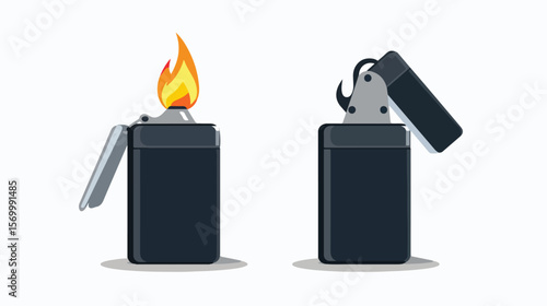 Steel Incendiary Device: Flat Icon Design. Perfect for military, war, danger, and hazard themed     