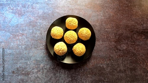 Rajgira Laddu Indian traditional sweet made from amaranth seeds